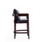 Manhattan Comfort Ritz Counter Stool in Black and Dark Walnut, PK2 2-CS006-BK - alternate 4